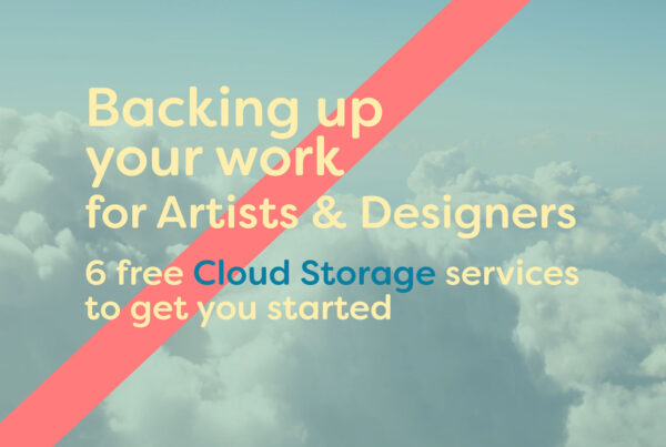 Backing up your work for Artists