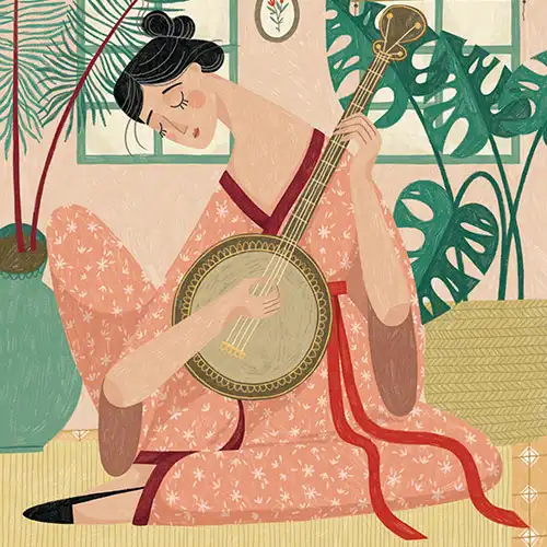 The Banjo Player by Alona Millgram