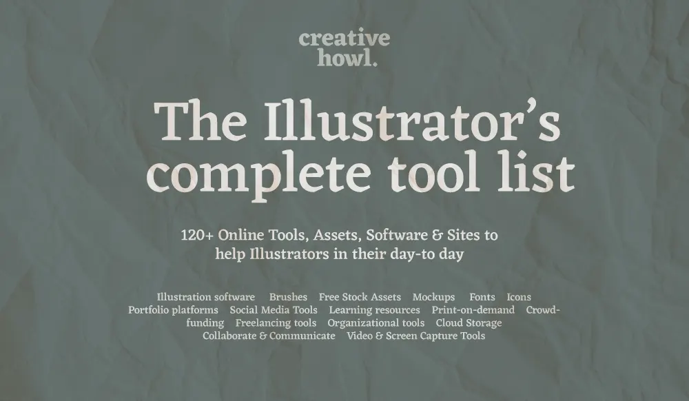 illustrators tool list header