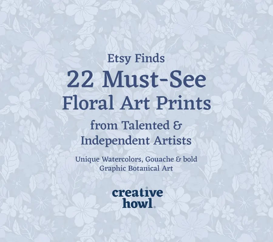 Etsy Finds: 22 Must-See Floral Art Prints from Talented Artists